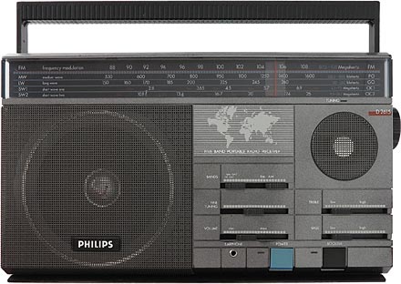 Bärbar radio Philips D2615